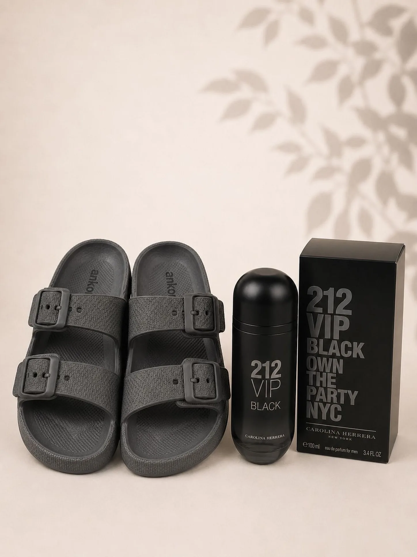 Slide preto de fivelas — Ankor